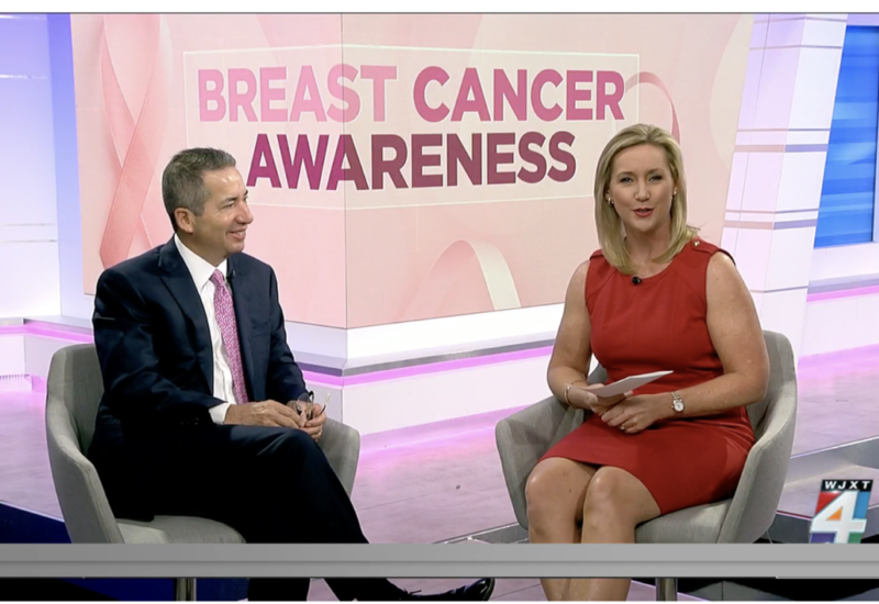 Dr. Scot Ackerman Joins WJXT for Breast Cancer Awareness Month
